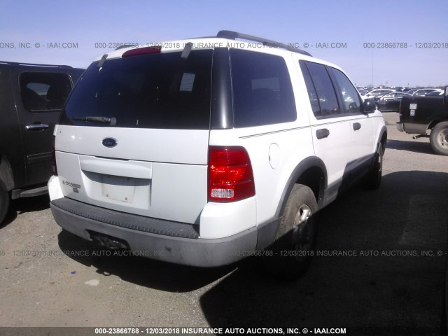 1FMZU63K03ZA59668 - 2003 FORD EXPLORER XLT/XLT SPORT/NBX WHITE photo 4