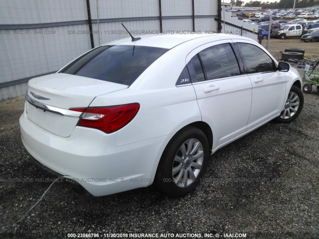 1C3CCBBB3DN579464 - 2013 CHRYSLER 200 TOURING WHITE photo 4