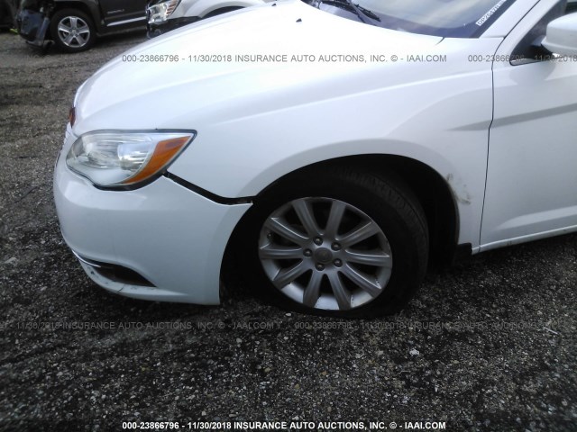 1C3CCBBB3DN579464 - 2013 CHRYSLER 200 TOURING WHITE photo 6