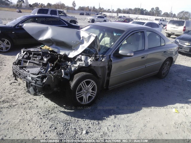 YV1RS592972622785 - 2007 VOLVO S60 2.5T GRAY photo 2