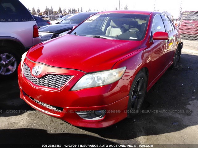 4T1BF3EK1AU046686 - 2010 TOYOTA CAMRY SE/LE/XLE 红色 照片 2
