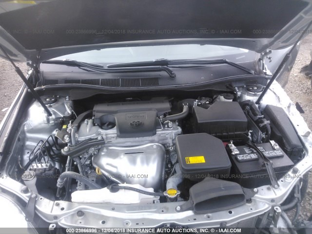 4T4BF1FK2FR474735 - 2015 TOYOTA CAMRY LE/XLE/SE/XSE SILVER photo 10