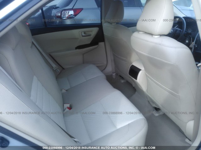 4T4BF1FK2FR474735 - 2015 TOYOTA CAMRY LE/XLE/SE/XSE SILVER photo 8