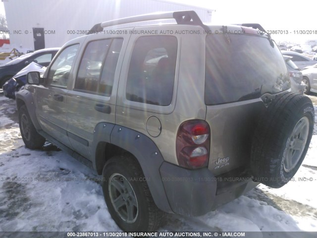 1J4GL38K96W168717 - 2006 JEEP LIBERTY RENEGADE TAN photo 3