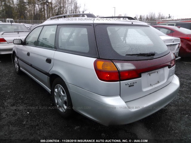 4S3BH635127306937 - 2002 SUBARU LEGACY L SILVER photo 3