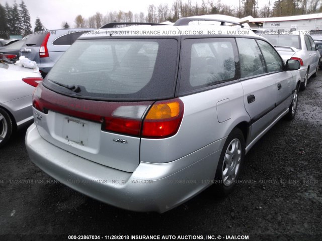 4S3BH635127306937 - 2002 SUBARU LEGACY L SILVER photo 4