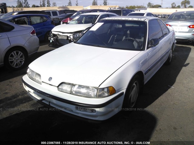 JH4DA9368MS013400 - 1991 ACURA INTEGRA GS WHITE photo 2