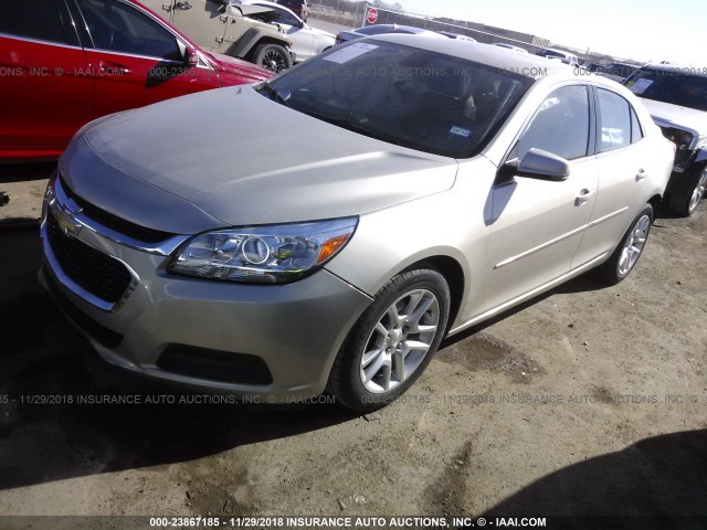 1G11C5SL5FF304410 - 2015 CHEVROLET MALIBU 1LT GOLD photo 2