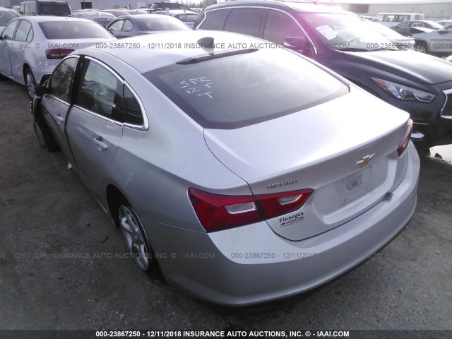 1G1ZB5STXGF299874 - 2016 CHEVROLET MALIBU LS Gümüş foto 3