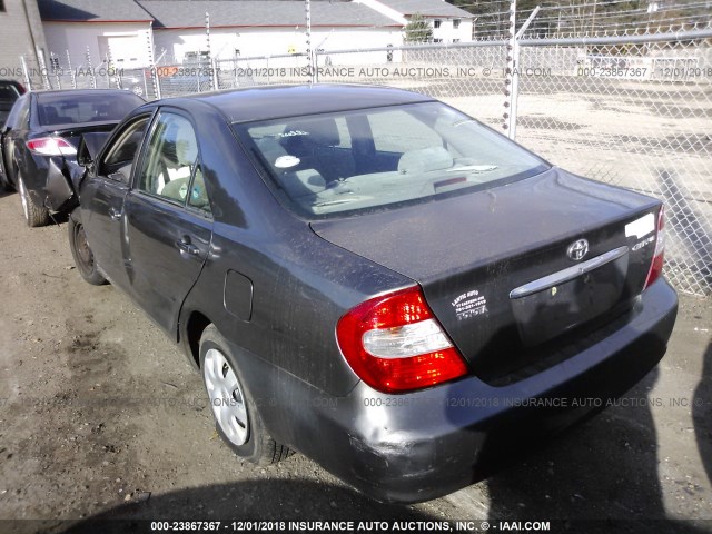 4T1BE32KX3U723194 - 2003 TOYOTA CAMRY LE/XLE/SE GRAY photo 3