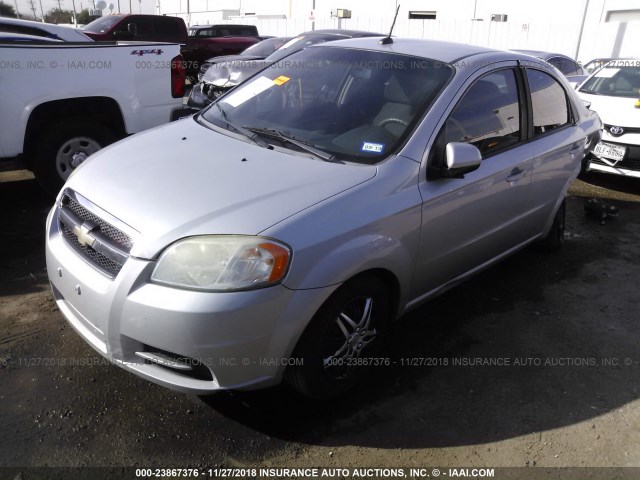 KL1TD5DE0AB093622 - 2010 CHEVROLET AVEO LS/LT Արծաթագույն լուսանկար 2
