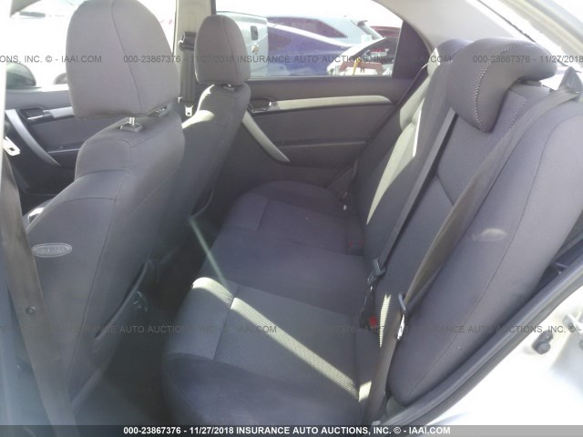 KL1TD5DE0AB093622 - 2010 CHEVROLET AVEO LS/LT Արծաթագույն լուսանկար 8