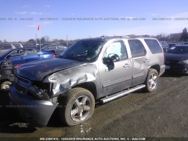 1GNSKBE08CR256093 - 2012 CHEVROLET TAHOE K1500 LT GRAY photo 6