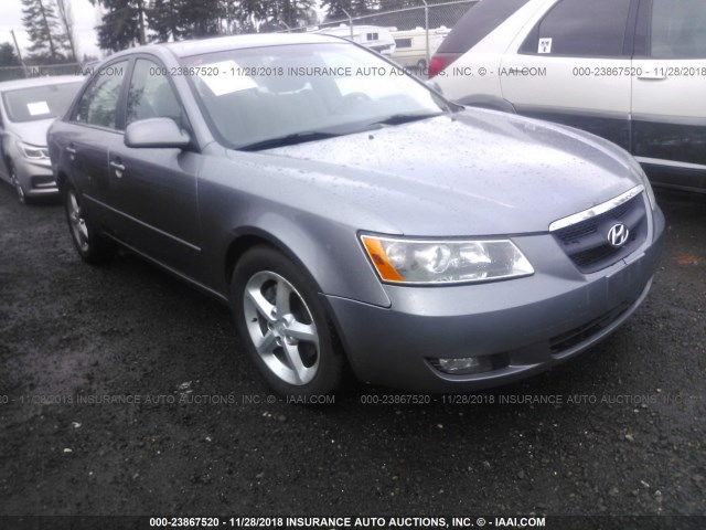 5NPEU46F37H176437 - 2007 HYUNDAI SONATA SE/LIMITED GRAY photo 1