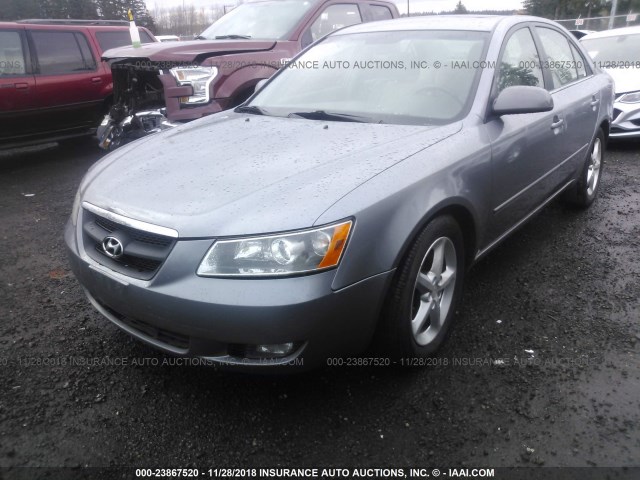 5NPEU46F37H176437 - 2007 HYUNDAI SONATA SE/LIMITED GRAY photo 2