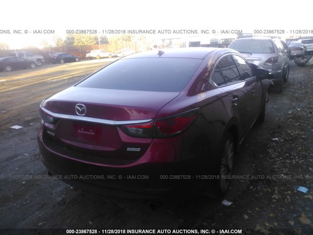 JM1GJ1V50F1224944 - 2015 MAZDA 6 TOURING RED photo 4