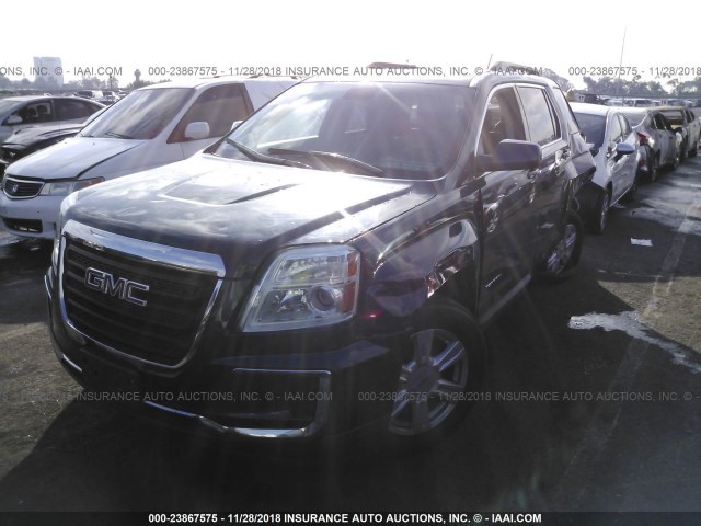 2GKALNEK4G6317756 - 2016 GMC TERRAIN SLE Dark Blue photo 2