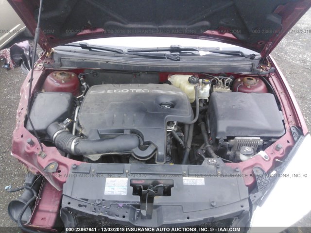 1G2ZF57B784189653 - 2008 PONTIAC G6 VALUE LEADER/BASE RED photo 10