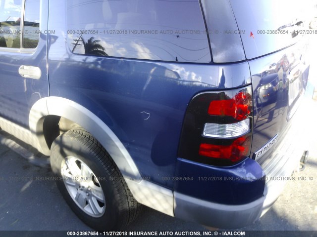 1FMEU63E66ZA01366 - 2006 FORD EXPLORER XLT BLUE photo 6