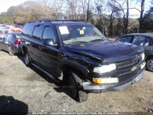 3GNFK16T04G302098 - 2004 CHEVROLET SUBURBAN BLACK photo 1