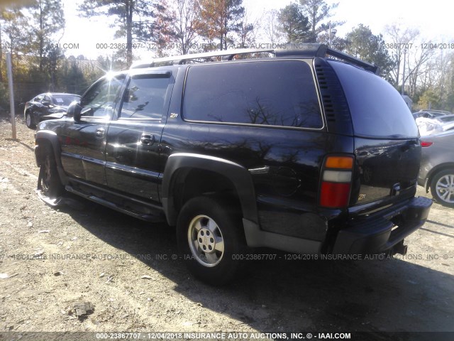 3GNFK16T04G302098 - 2004 CHEVROLET SUBURBAN BLACK photo 3