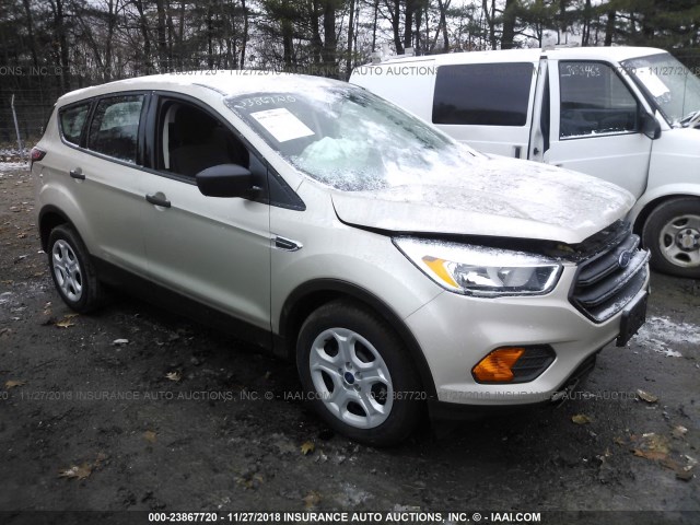 1FMCU0F74HUA78724 - 2017 FORD ESCAPE S TAN photo 1