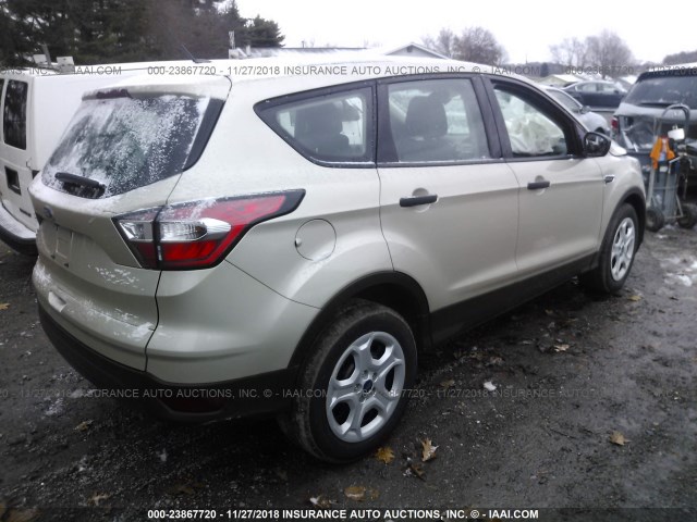 1FMCU0F74HUA78724 - 2017 FORD ESCAPE S TAN photo 4