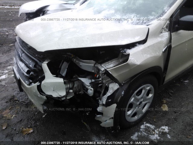 1FMCU0F74HUA78724 - 2017 FORD ESCAPE S TAN photo 6