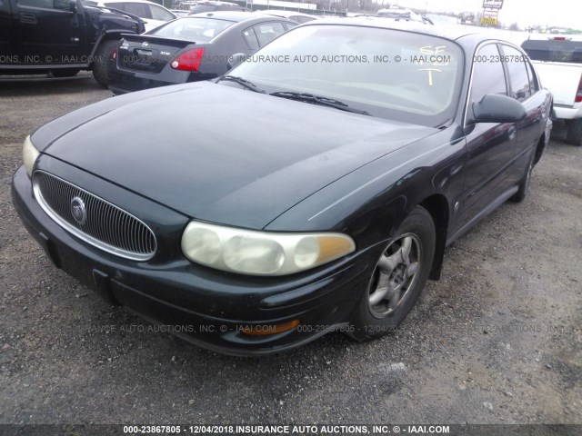 1G4HR54K71U267868 - 2001 BUICK LESABRE LIMITED GREEN photo 2