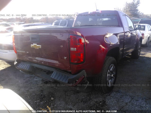 1GCHSCEN1J1211125 - 2018 CHEVROLET COLORADO LT RED photo 4