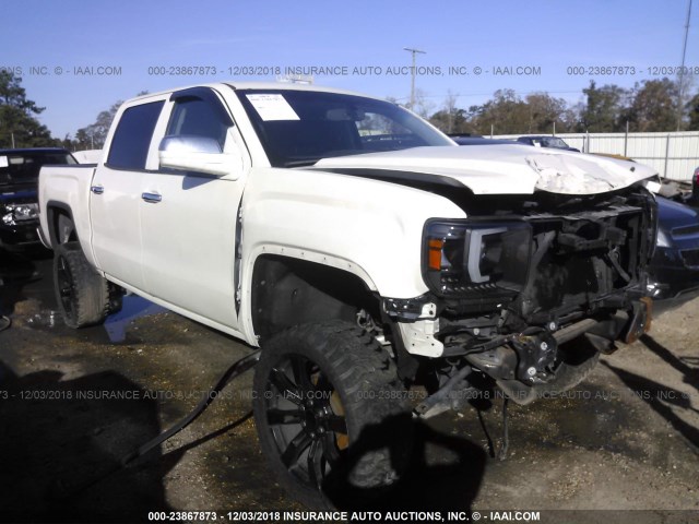 3GTU2VEC7EG195352 - 2014 GMC SIERRA K1500 SLT WHITE photo 1