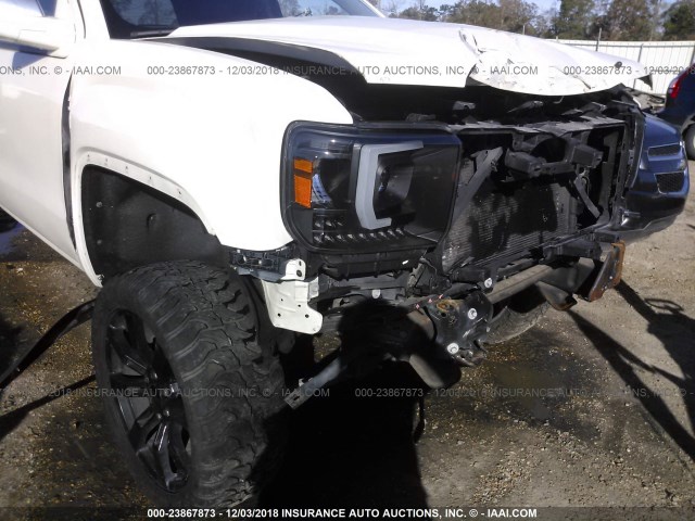 3GTU2VEC7EG195352 - 2014 GMC SIERRA K1500 SLT WHITE photo 6