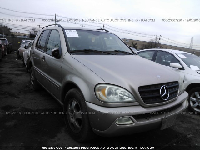 4JGAB54E72A311855 - 2002 MERCEDES-BENZ ML 320 GOLD photo 1