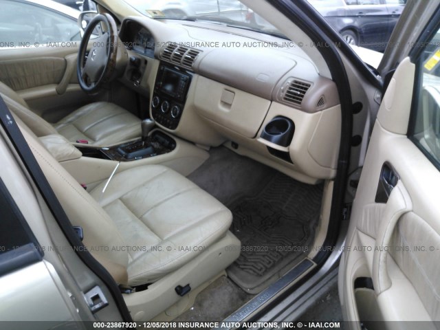 4JGAB54E72A311855 - 2002 MERCEDES-BENZ ML 320 GOLD photo 5