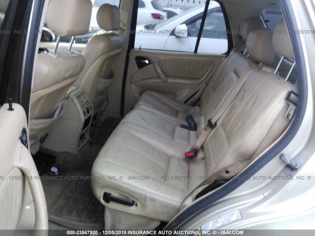 4JGAB54E72A311855 - 2002 MERCEDES-BENZ ML 320 GOLD photo 8