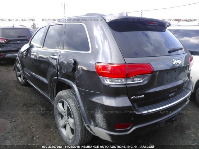 1C4RJFCG3FC798131 - 2015 JEEP GRAND CHEROKEE OVERLAND GRAY photo 3