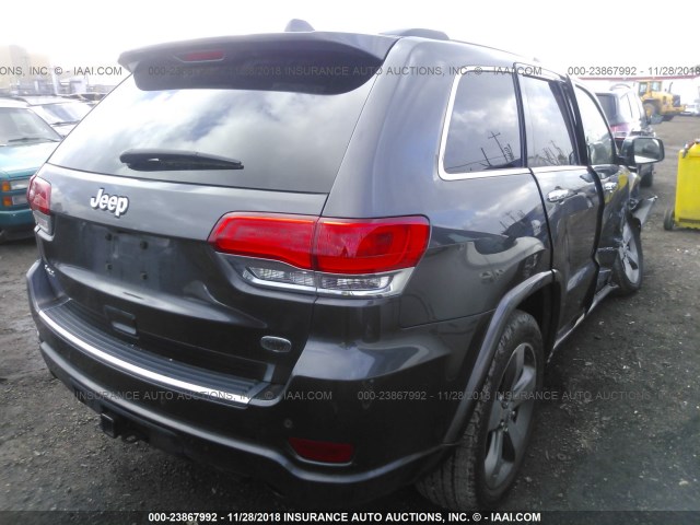 1C4RJFCG3FC798131 - 2015 JEEP GRAND CHEROKEE OVERLAND GRAY photo 4