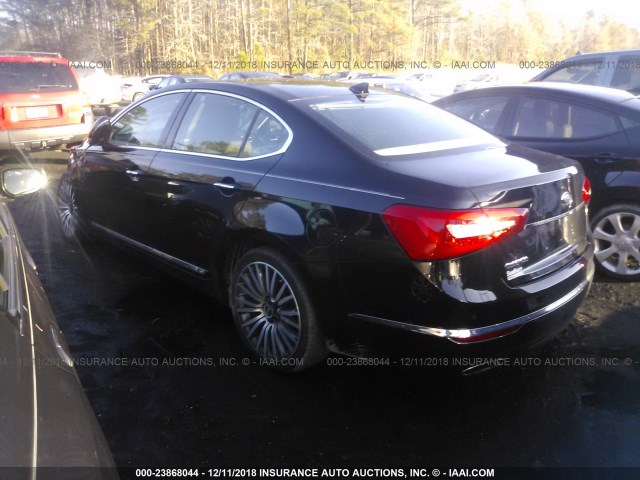 KNALN4D74E5130223 - 2014 KIA CADENZA PREMIUM/LIMITED BLACK photo 3