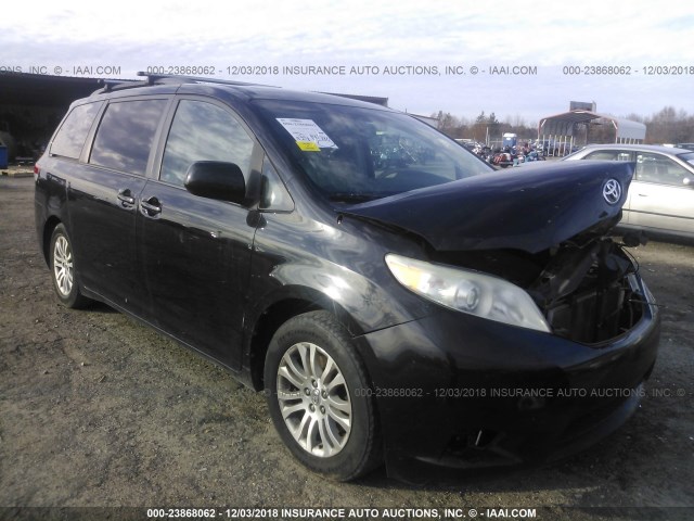 5TDYK3DCXBS133609 - 2011 TOYOTA SIENNA XLE/LIMITED BLACK photo 1