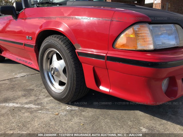 1FABP45E3KF140338 - 1989 FORD MUSTANG GT/COBRA GT RED photo 6