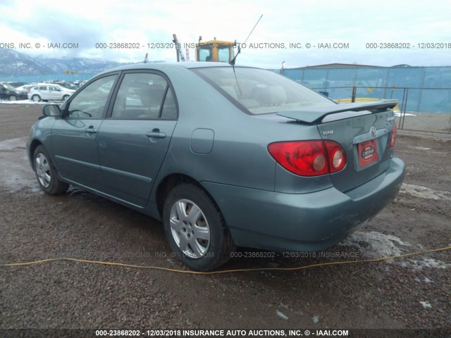 1NXBR30E75Z429546 - 2005 TOYOTA COROLLA CE/LE/S GREEN photo 3