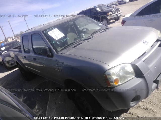 1N6ED29X93C454673 - 2003 NISSAN FRONTIER CREW CAB XE/CREW CAB SE GRAY photo 1