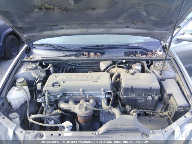 4T1BE32K34U935808 - 2004 TOYOTA CAMRY LE/XLE/SE GRAY photo 10