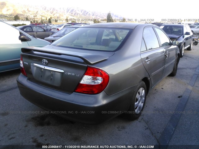 4T1BE32K34U935808 - 2004 TOYOTA CAMRY LE/XLE/SE GRAY photo 4