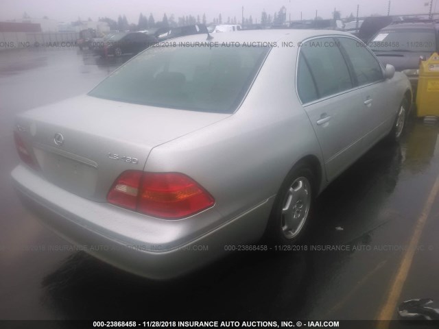 JTHBN30F620059328 - 2002 LEXUS LS 430 GRAY photo 4