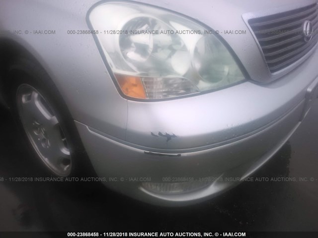 JTHBN30F620059328 - 2002 LEXUS LS 430 GRAY photo 6