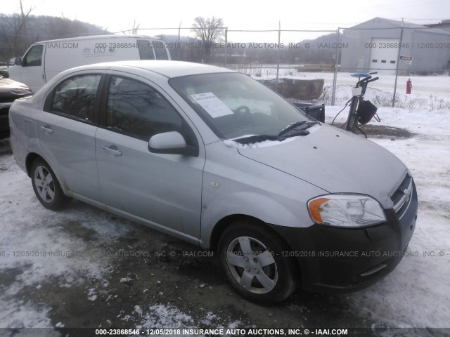 KL1TD56658B092742 - 2008 CHEVROLET AVEO LS SILVER photo 1