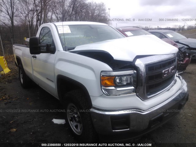 1GTN2TEC0EZ394557 - 2014 GMC SIERRA K1500 WHITE photo 1