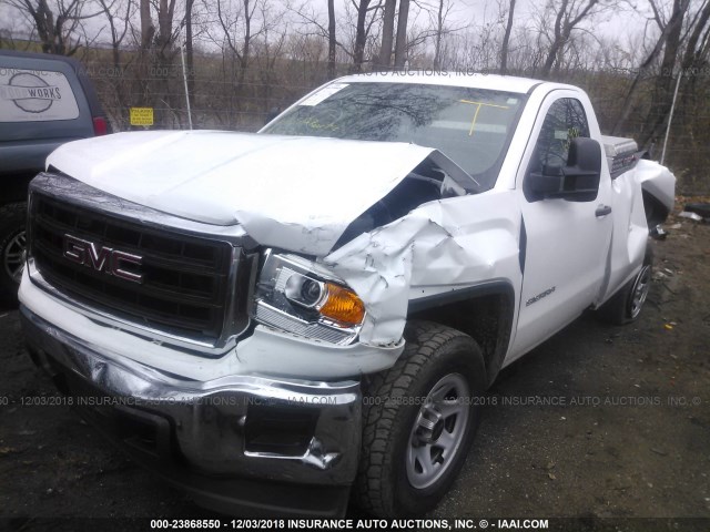 1GTN2TEC0EZ394557 - 2014 GMC SIERRA K1500 WHITE photo 2