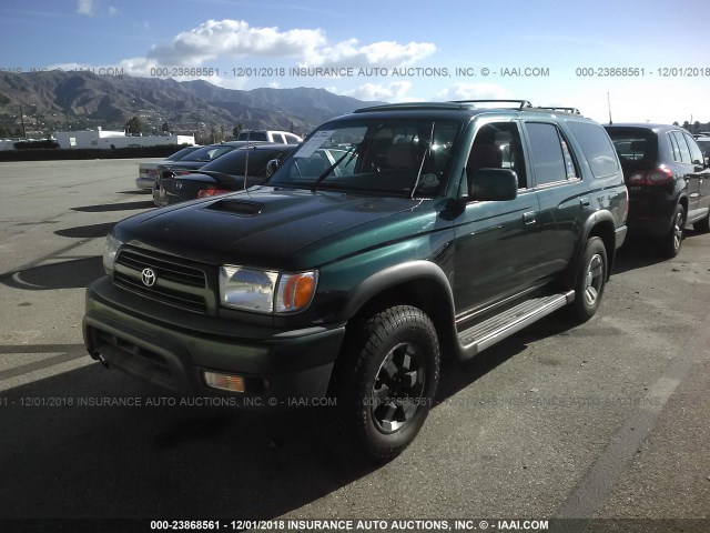 JT3GN86R3X0120894 - 1999 TOYOTA 4RUNNER SR5 GREEN photo 2